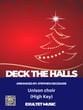 Deck The Halls Unison choral sheet music cover